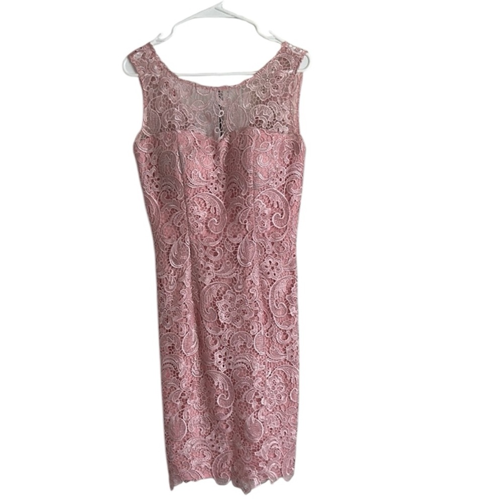 Dancing Queen Pink Lace Midi Dress